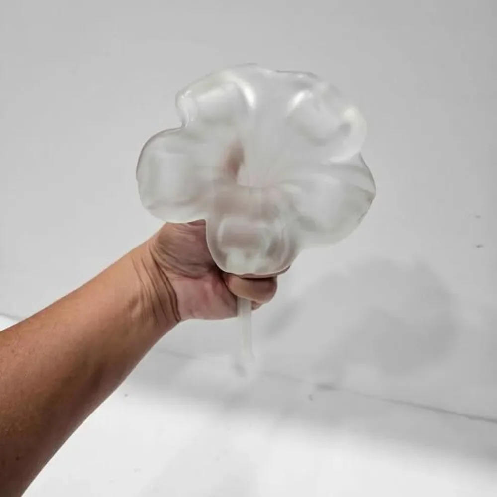Frosted Glass Flower Decoration